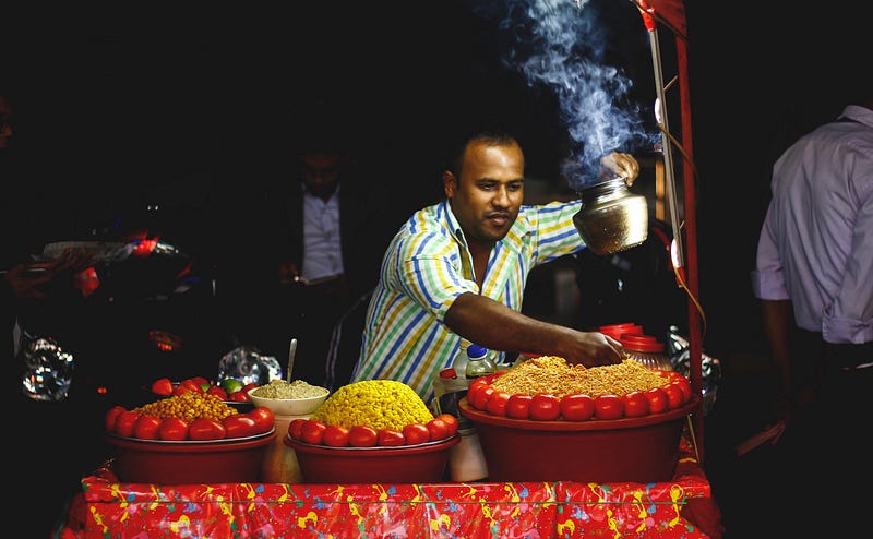 Savoring street food in Mumbai