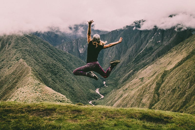 Runner enjoying the beauty of nature