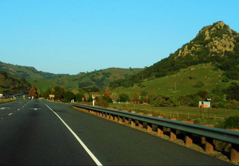 Scenic view of Pacheco Pass, California