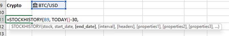 Specifying Start Date for Historical Prices