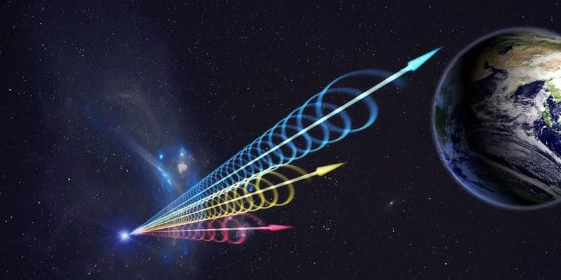 Artistic representation of cosmic strings