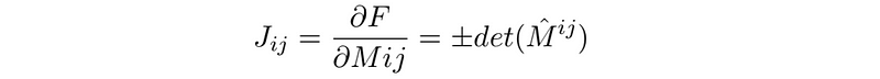 Jacobian matrix representation