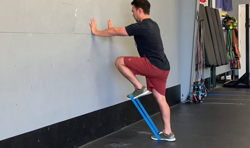 Standing Psoas March Exercise Demonstration