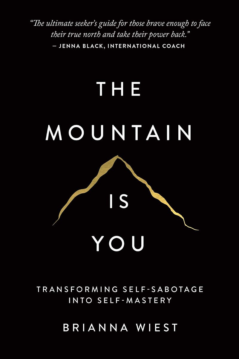 Book cover of "The Mountain Is You" by Brianna Wiest