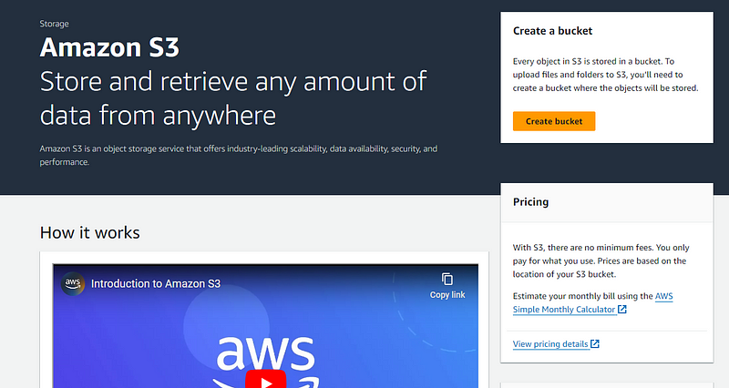 Creating an S3 bucket in AWS