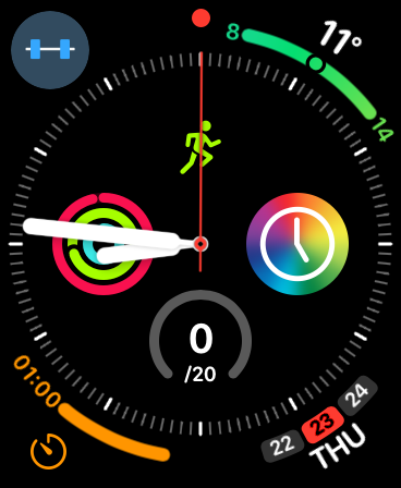 Cluttered Apple Watch Face