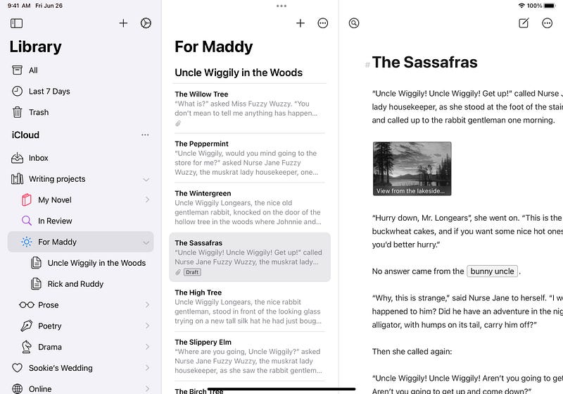 Ulysses Writing App