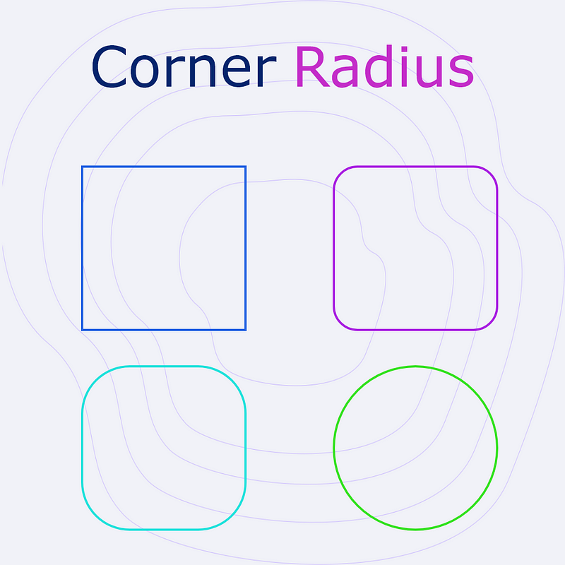 Sharp-corner button design example