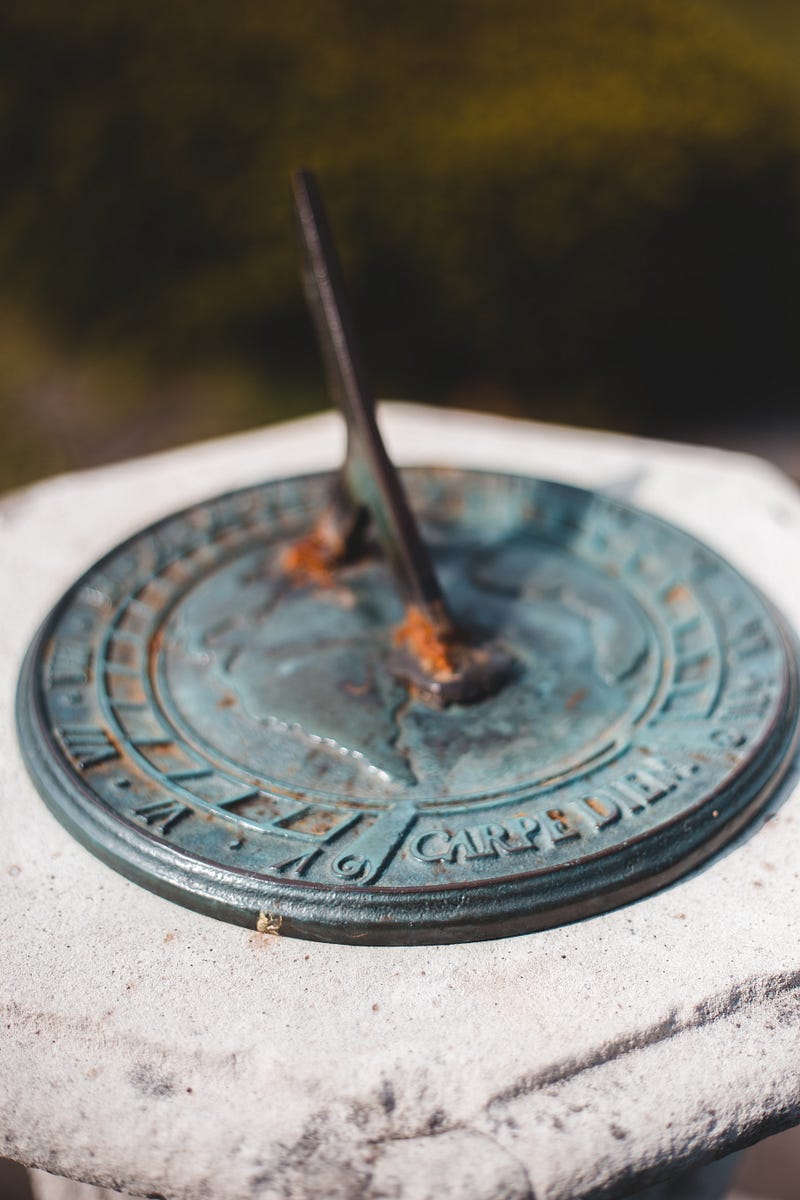 A historical sundial cannon