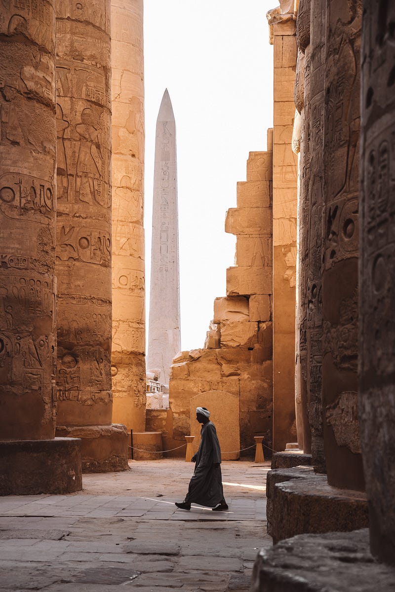 An ancient Egyptian obelisk