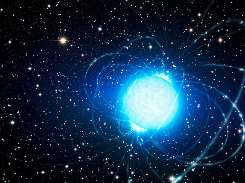 Artist's depiction of a neutron star