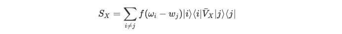 Matrix representation of operator S in quantum systems