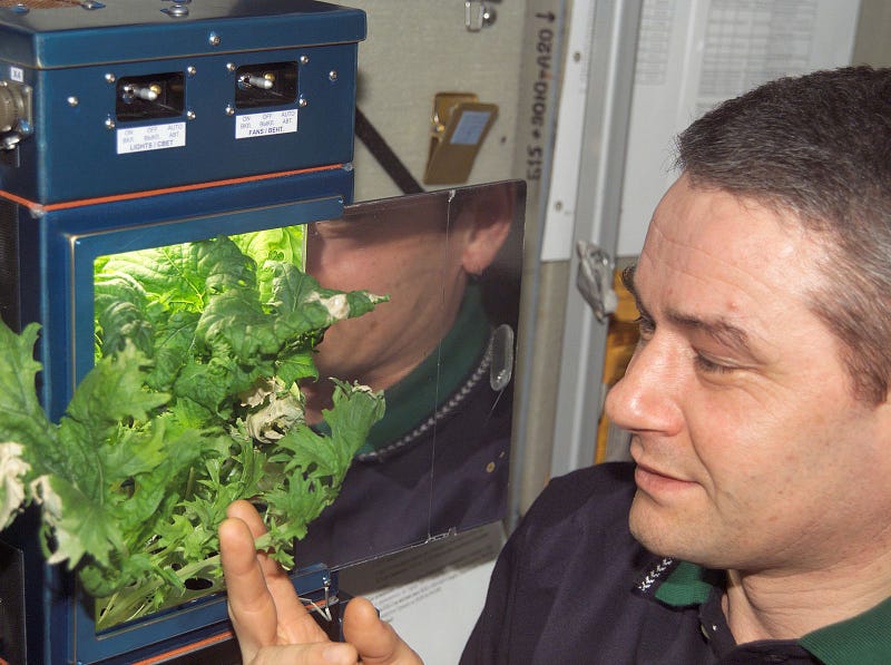 Microgravity farming research