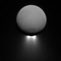 Enceladus showcasing evidence of subsurface oceans