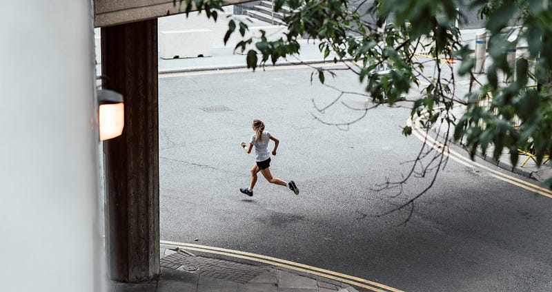 Runner enjoying a scenic path