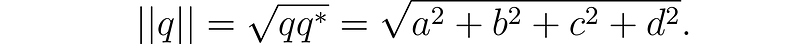 Pythagorean theorem in four dimensions