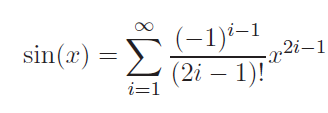 Sine Function Representation