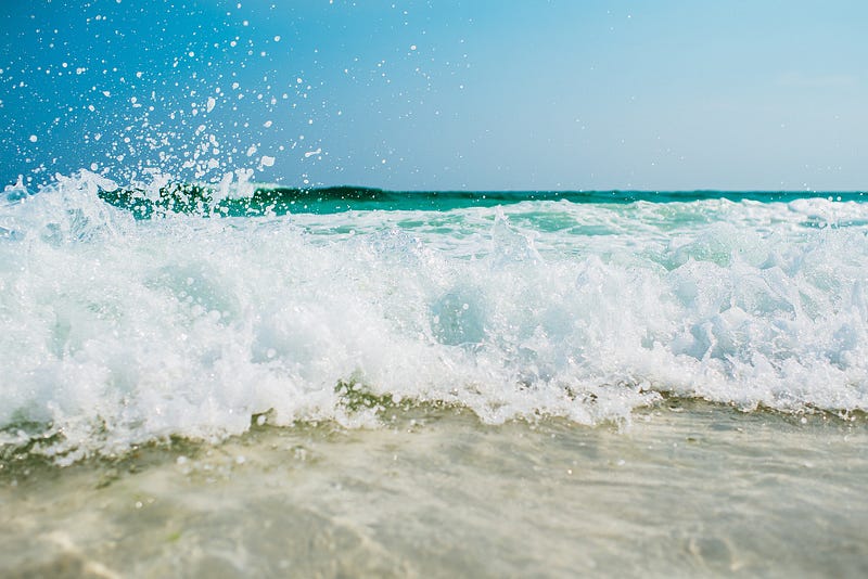 Tranquil beach scene capturing nature's beauty